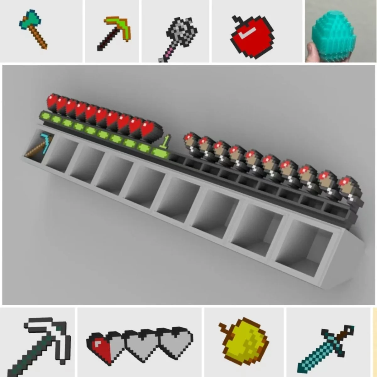 

Пиксельный органайзер из пластика