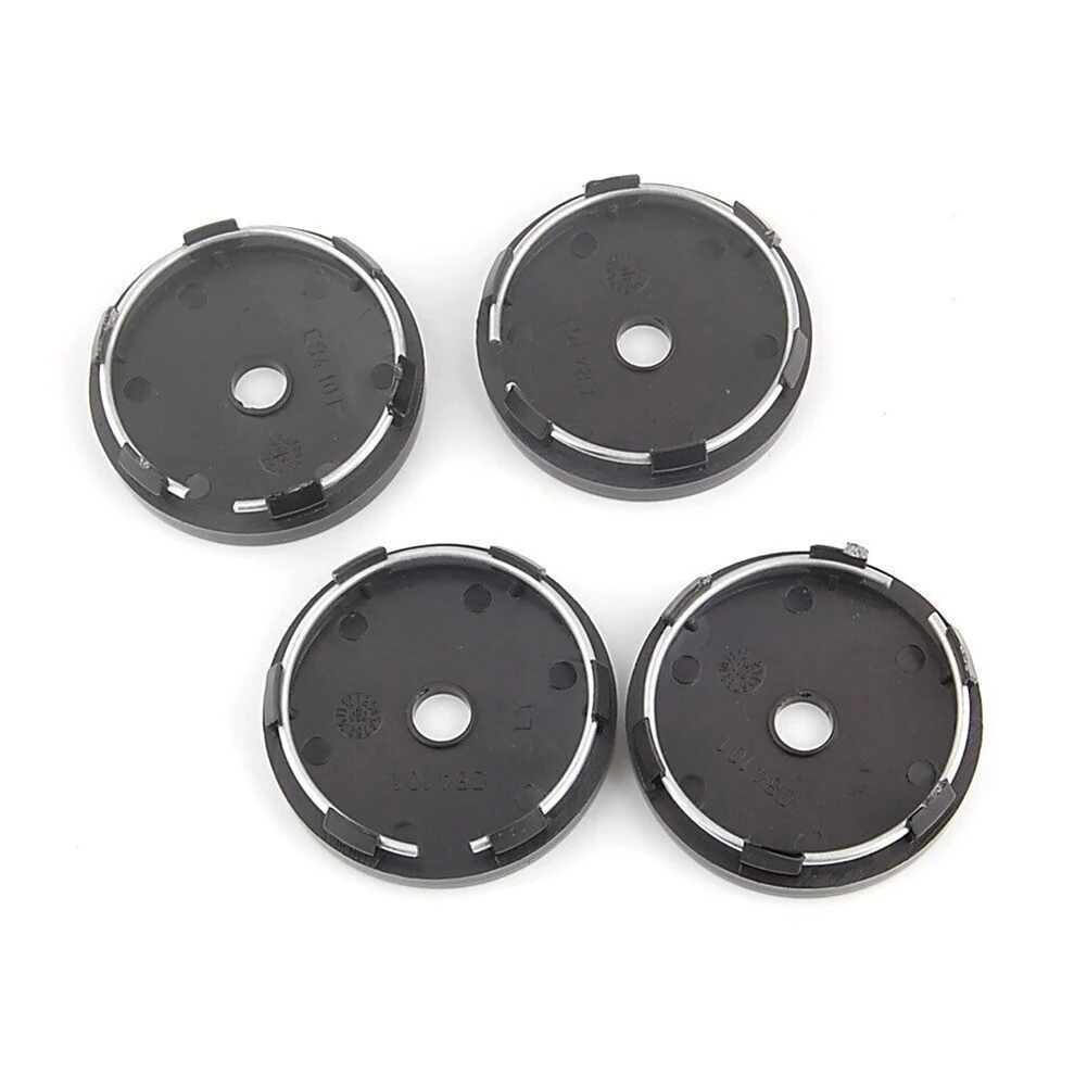 

4pcs/set 60mm Black Wheel Hubs Center Hub Cap ABS Black Car Wheel Hub Center Cap Universal Wheel Rim Hub Cover Cap Badge Emblem