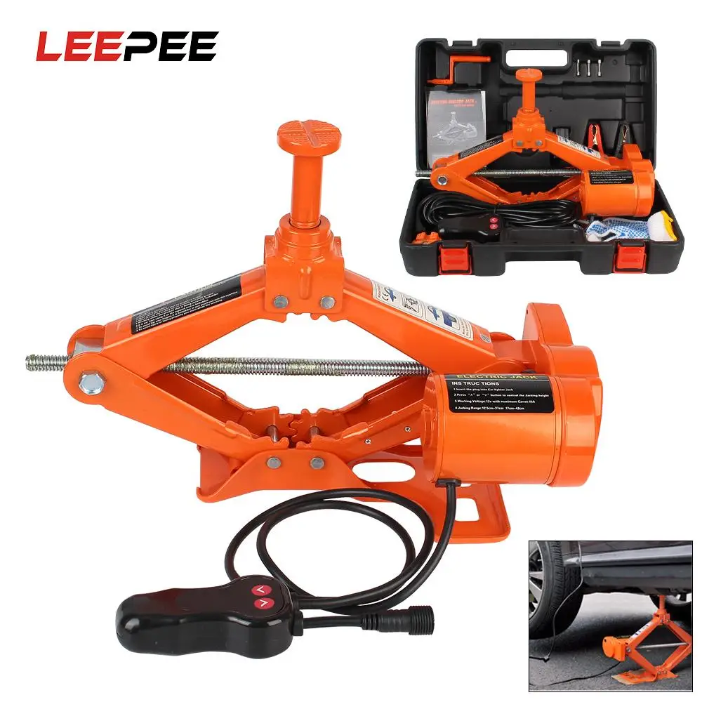 DC 12 В 3 тонны электрический ножничный подъемный винт домкрат Авто подъемные