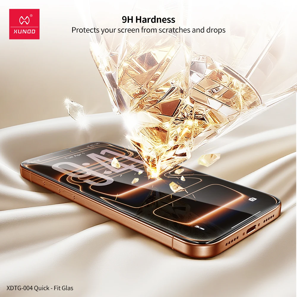 Фото Защитная пленка из закаленного стекла Xundd для iPhone 17 Pro Max для iPhone 17 Air 17 Pro, полное покрытие с защитой от царапин, быстрая установка №3