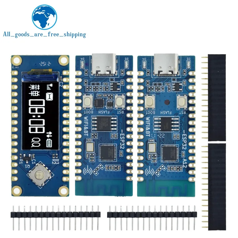 Макетная плата ESP32 C3 материнская с ЖК-дисплеем встроенная антенна 2 4G 32Pin IDF WiFi +