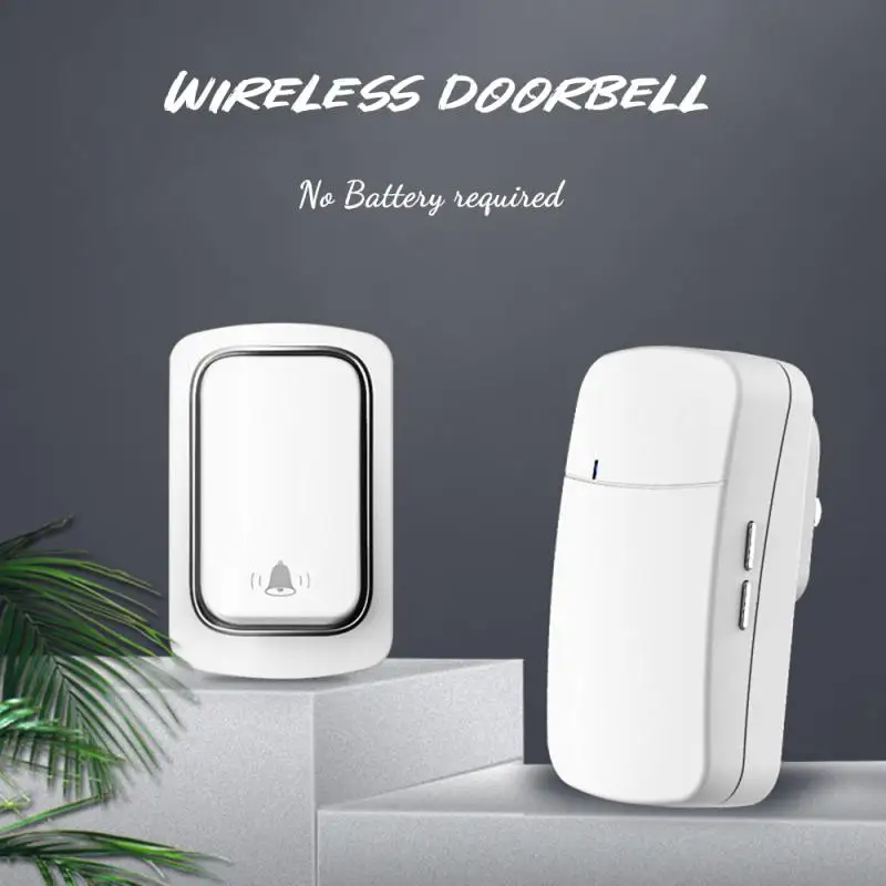 

Wireless Doorbell 433Mhz Welcome Smart Door Bell Chime Home Outdoor Kinetic Ring Chime Doorbell No Battery Button Ring Doorbells