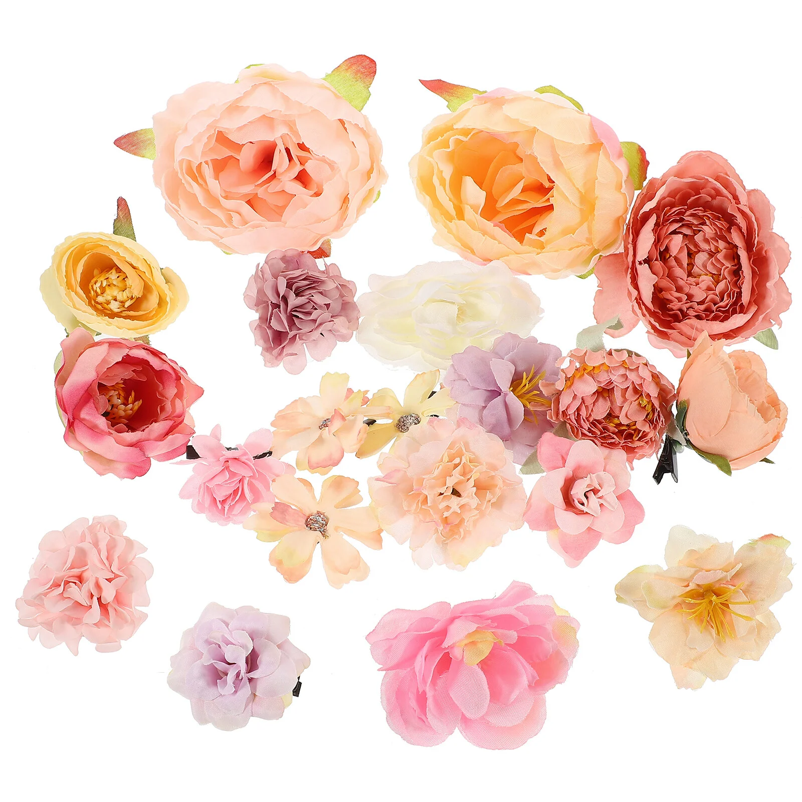 

20 шт., заколки для волос с цветами