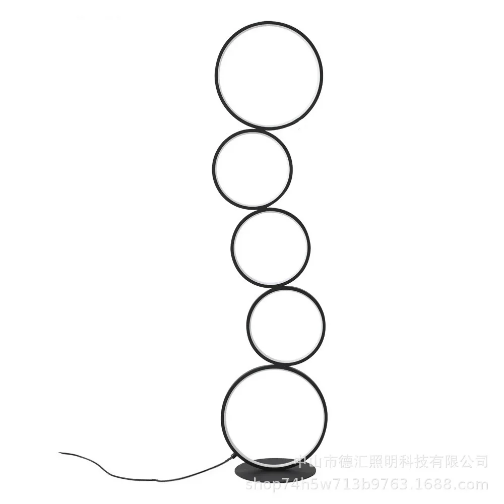 Креативный светодиодный круглый простой торшер для гостиной спальни