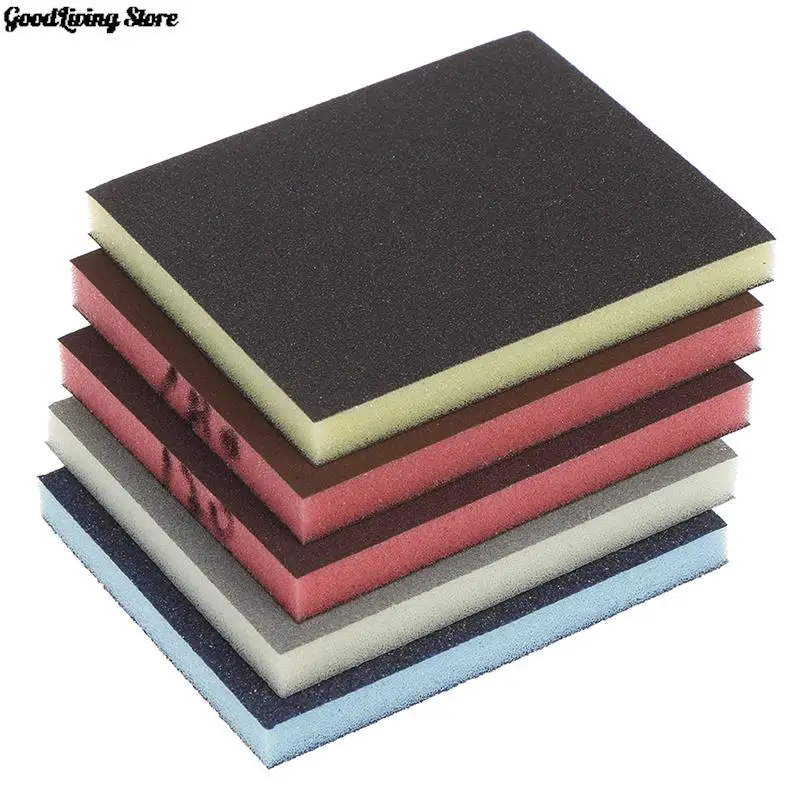 

2Pcs High Quality Polishing Sanding Sponge Block Pad Set Sandpaper Assorted Grit Abrasive Tools Sandpaper Sanding Discs