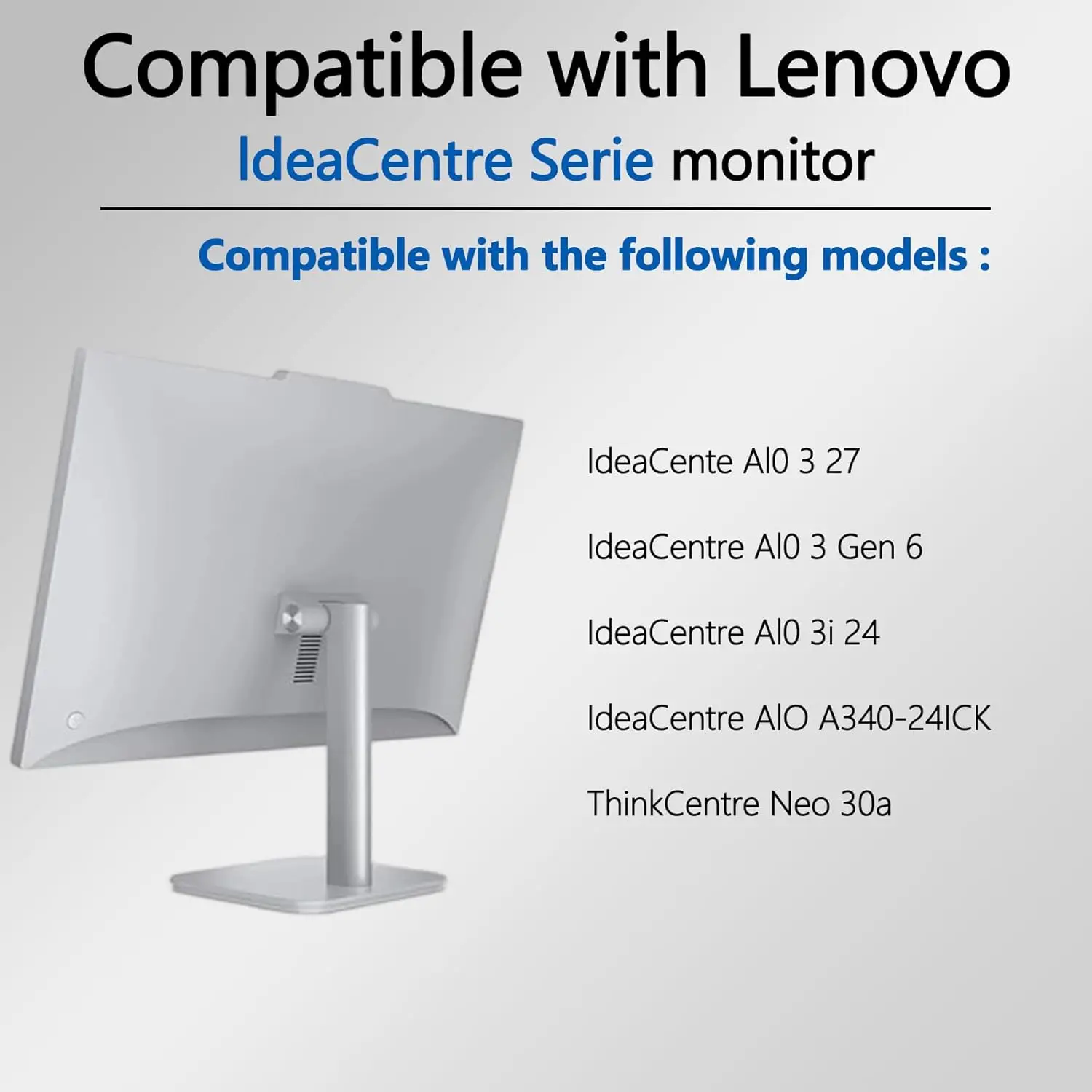 Адаптер VESA для монитора Lenovo All in One IdeaCentre Al0 3 Gen 6, IdeaCentre Al0 3i, IdeaCentre AlO A340-24ICK, настенный кронштейн (art.: 3920d4c8a7193) - 3920d4c8a7193