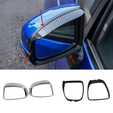 ABS Chrome для Honda FIT JAZZ 2014-2018 автомобильный блок зеркала заднего вида дождь рамка для бровей накладка накладка аксессуары для стайлинга автомобиля 2 шт.