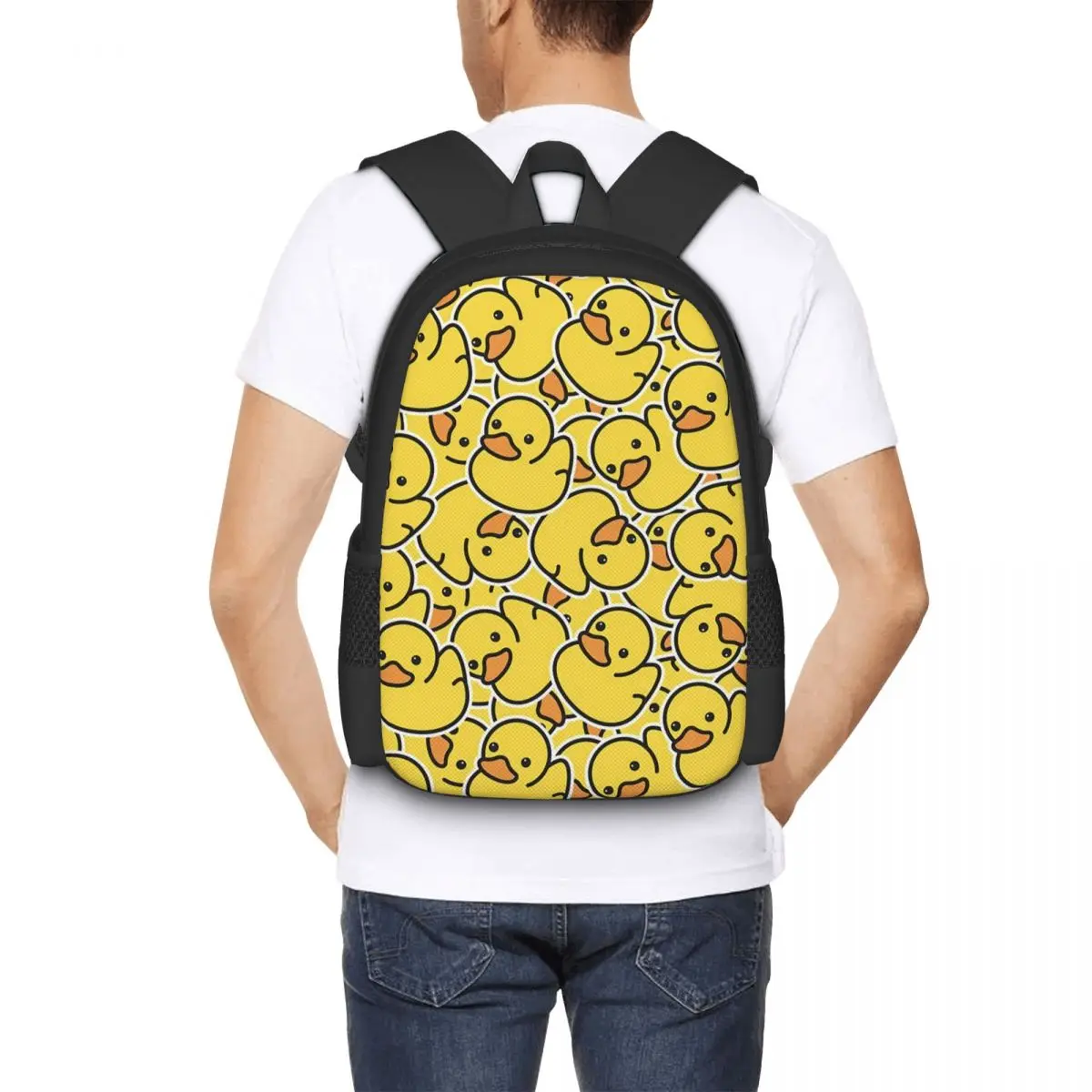 Yellow Classic Rubber Duck Backpack for Girls Boys Travel RucksackBackpacks for Teenage school bag