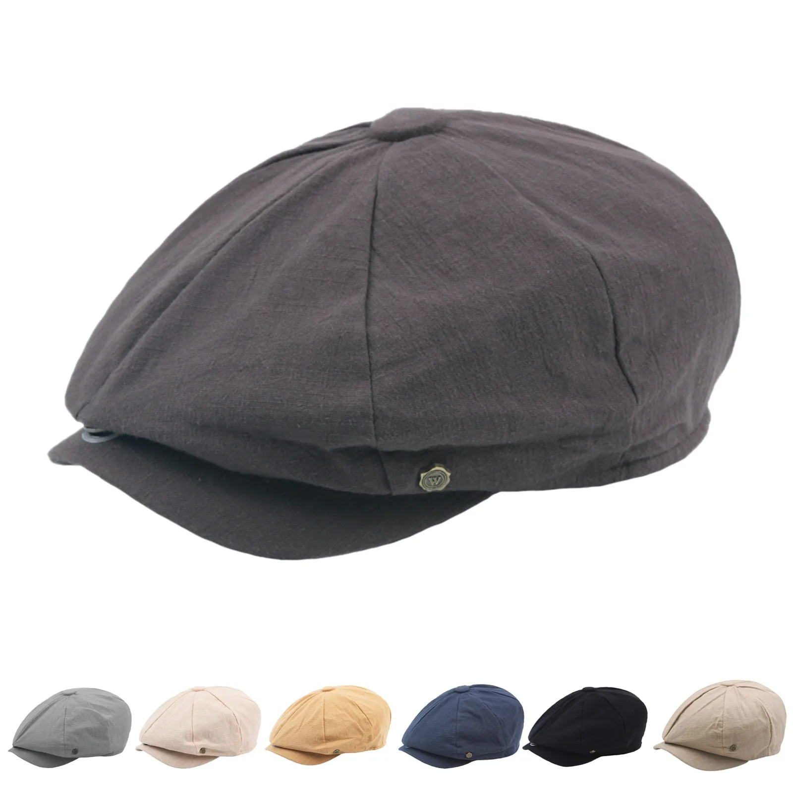 

Hats for women Men y2k vintage Newsboy Cap Adjustable female Solid Color Retro Beret Hat Unisex Fashion Caps Gorras