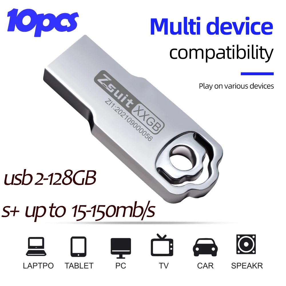 

New 10pcs Mini USB Sticks 4GB Creative Pen Drive 16G High-Speed USB Flash Drive 64GB PenDrive Free Logo Publicity Gift USB Stick