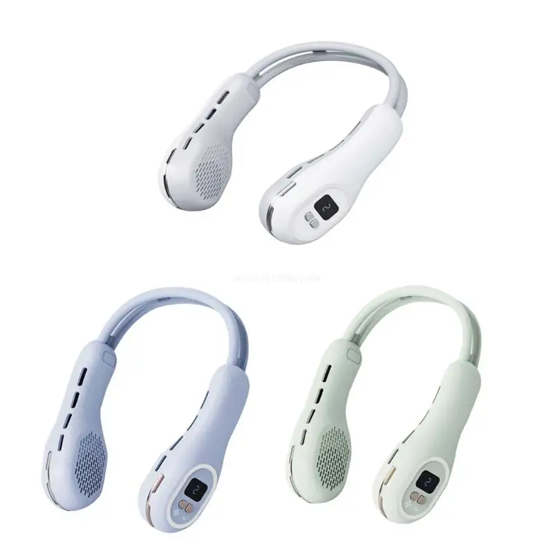 

Легкий шейный веер для шеи, портативный безлопастной веер для шеи, компактный спортивный веер, Прямая поставка