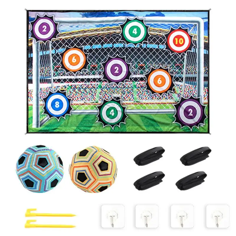 

Football Target Colorful Soccer Target Game Throwing Sticky Ball Target Toy Throw Educational Games Outdoor Sports Indoor Toys