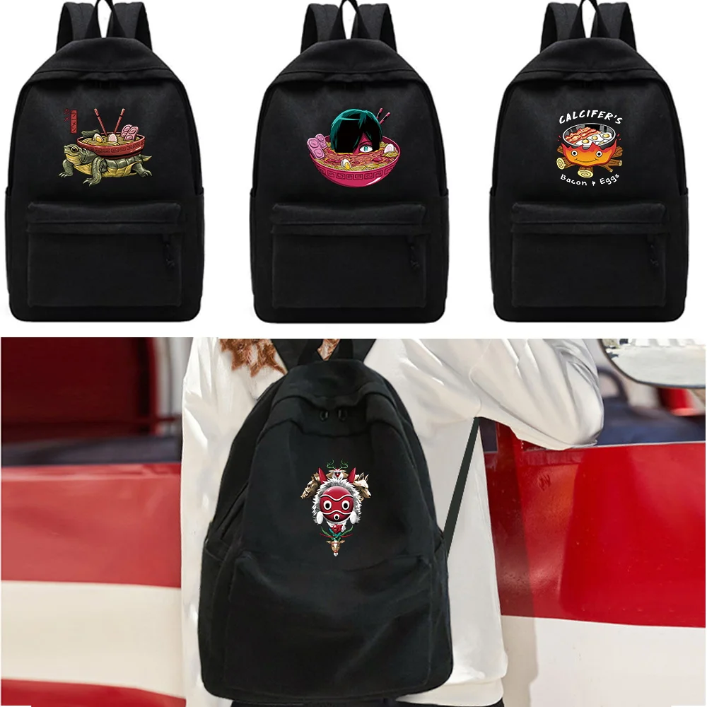 

Women Men Student Backpack Double Shoulder Large Capacity Japan Print Travel Laptop Rucksack Book Schoolbag for Teenage Girl Boy