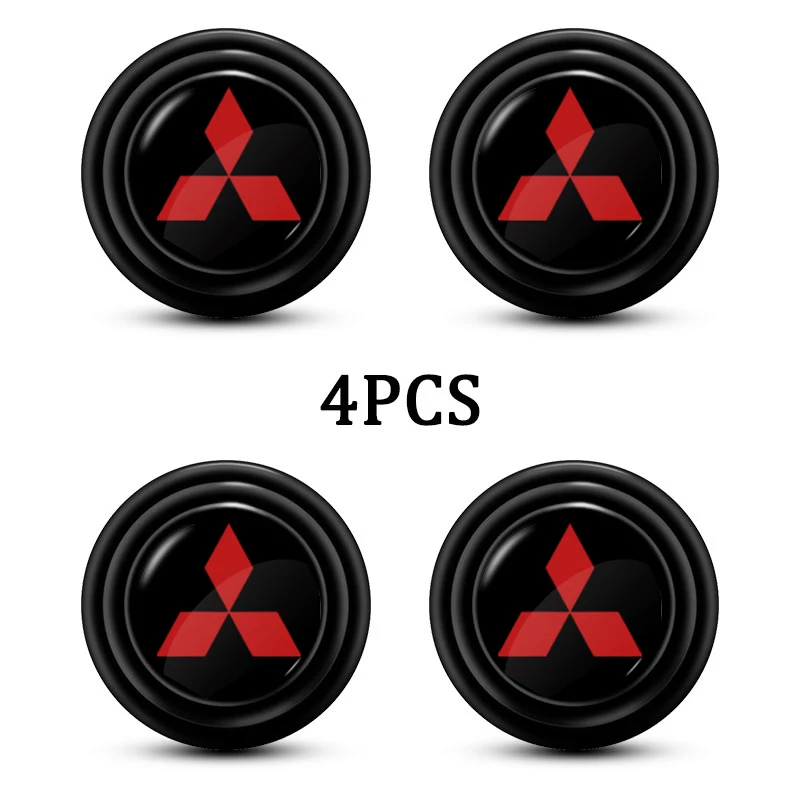 

4 шт. силиконовый автомобильный дверной амортизатор, звукоизоляционный коврик, аксессуары для Mitsubishi ASX Lancer Pajero Outlander Galant Carisma EX EVO