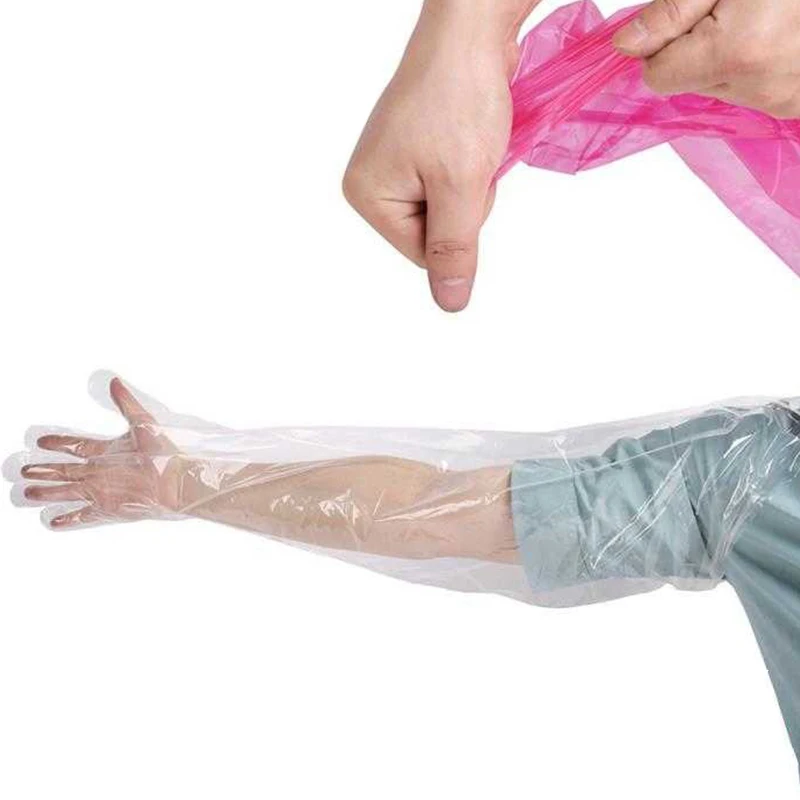 

50pcs Disposable Veterinary Insemination Rectal Arm Long Gloves Pigs Cows Gloves gloves disposible guantes nitrilo guantes