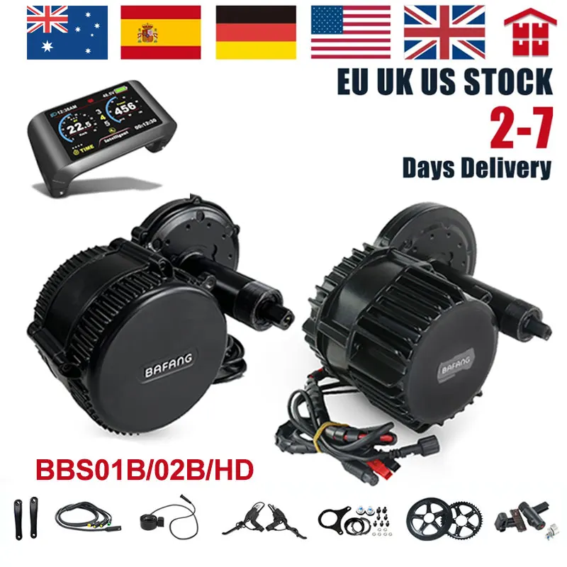 Двигатель Bafang BBSHD 52 в 1000 Вт BBS02B 750 48 500 BBS01B 350 250 36 В BBS01 BBS02 BBS03 Средний приводной мотор