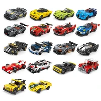 city speed champions racing car block diy moc super sportscar racers building bricks toy for boys children