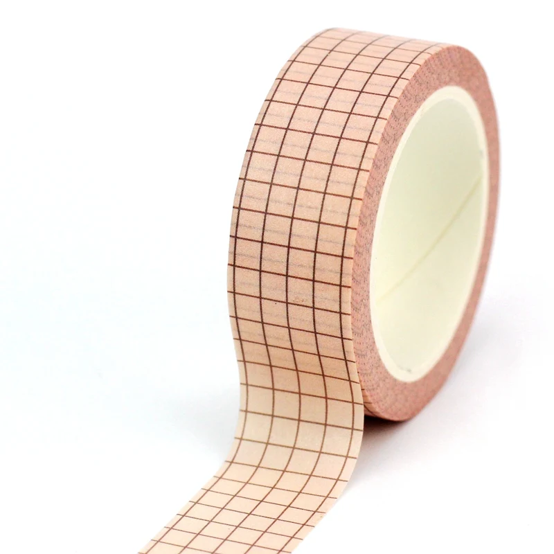 

Декоративная васи лента GREATHOPE WASHI TAPE 10 м темно-бежевая
