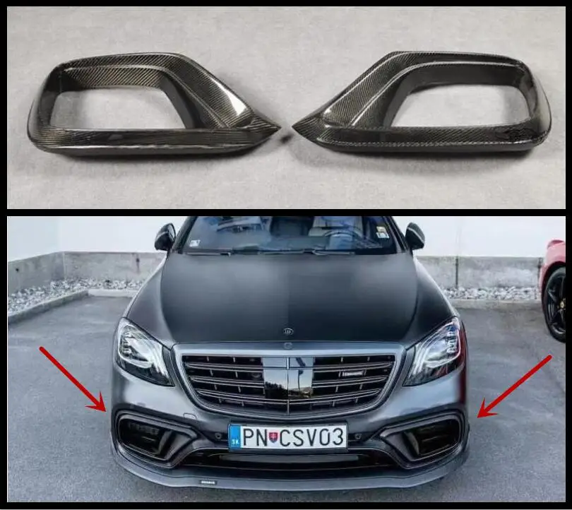 

Чехол для переднего бампера Mercedes-Benz S Class W222 S63 S65 2018 2019 2020