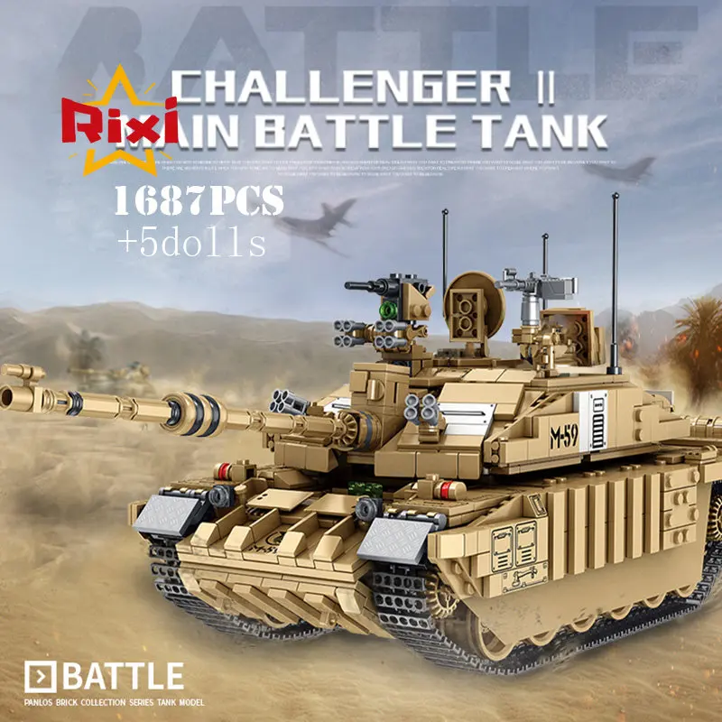 WW2 Британские Военные танки строительные блоки Cromwell Черчилль танк Challenger армия