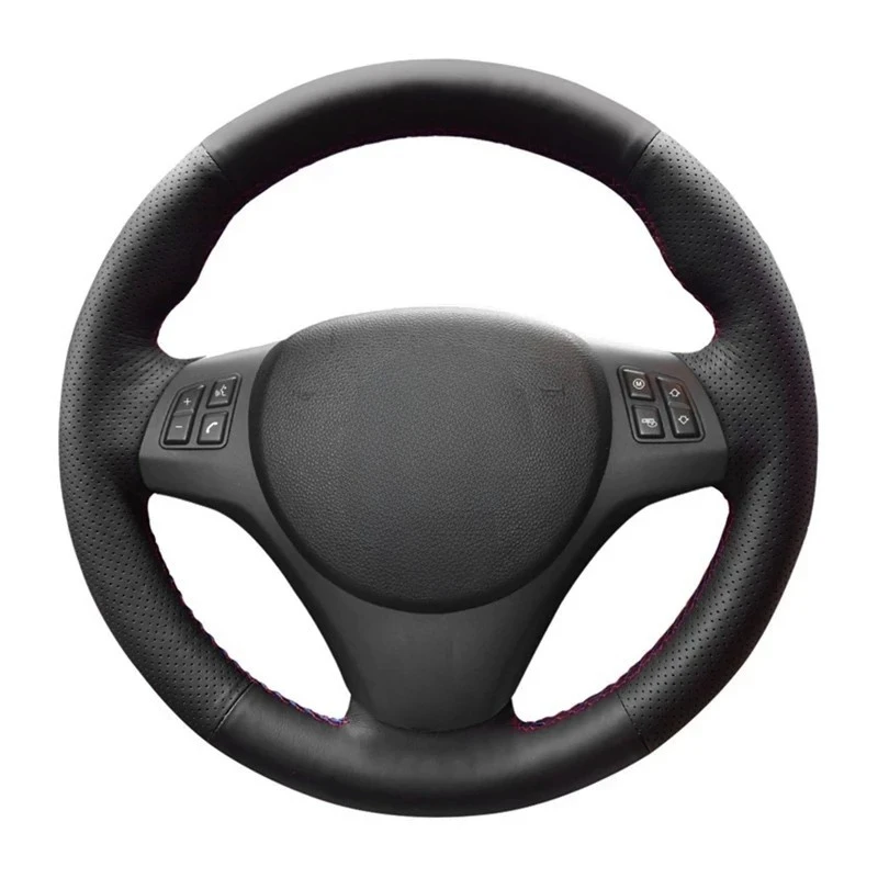 

Черный чехол на руль автомобиля своими руками из искусственной кожи для BMW M Sport M3 E90 E91 E92 E93 E87 E81 E82 E88 3 серии 2005-2017