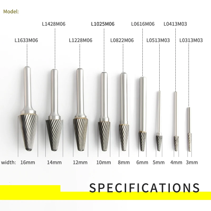 1 шт. L-образная Вольфрамовая стальная твердая вращающаяся металлическая