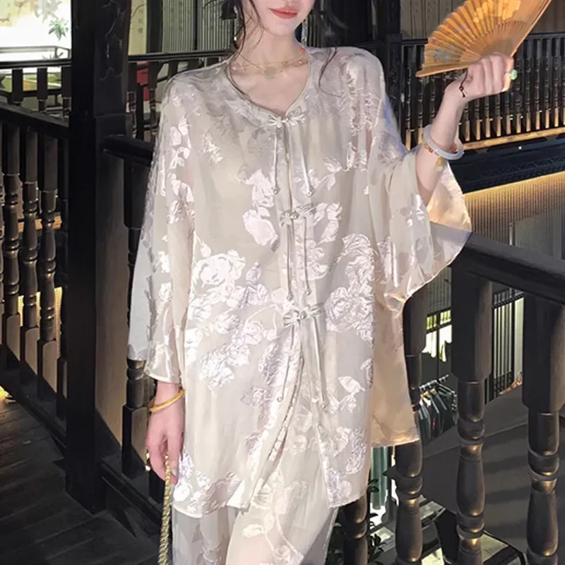 Для Galaxy Dream костюм-тройка женский свободный крой с длинным рукавом и круглым