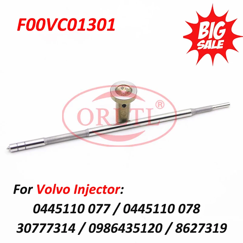 

F00VC01301 Diesel Injector Valve F 00V C01 301 Repair Kit Parts F00V C01 301 For Volvo 30777314,8627319,0445110078,0445110077