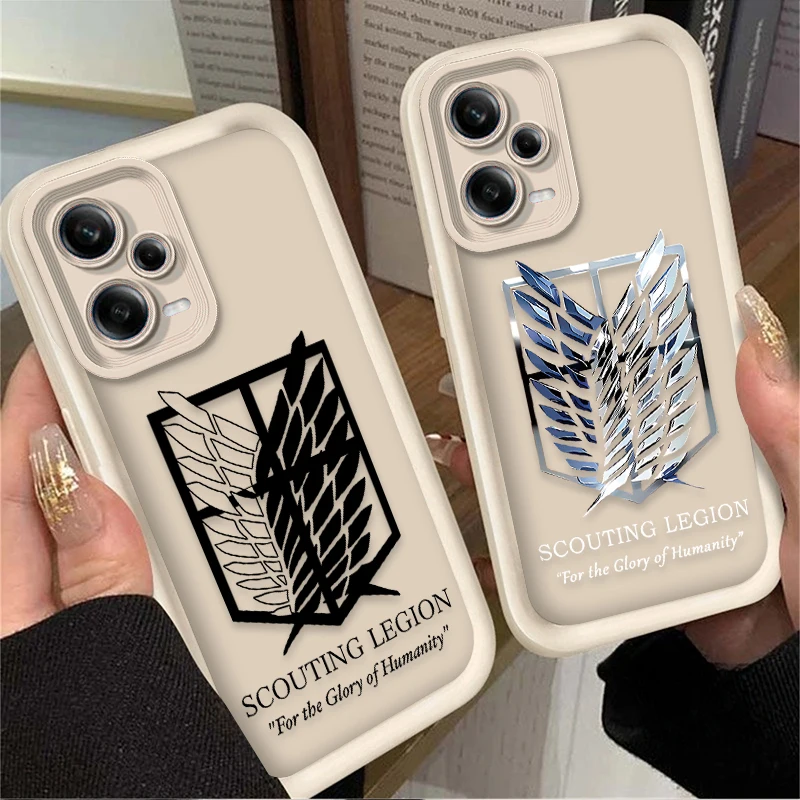 Фото Крутой чехол с логотипом Attack On Titan для Xiaomi Redmi Note 13 14 12 11 Pro Plus 5G 14S 12S 11S 10S 10 9 Redmi 14C 13C 12C 12 4G Cover №4