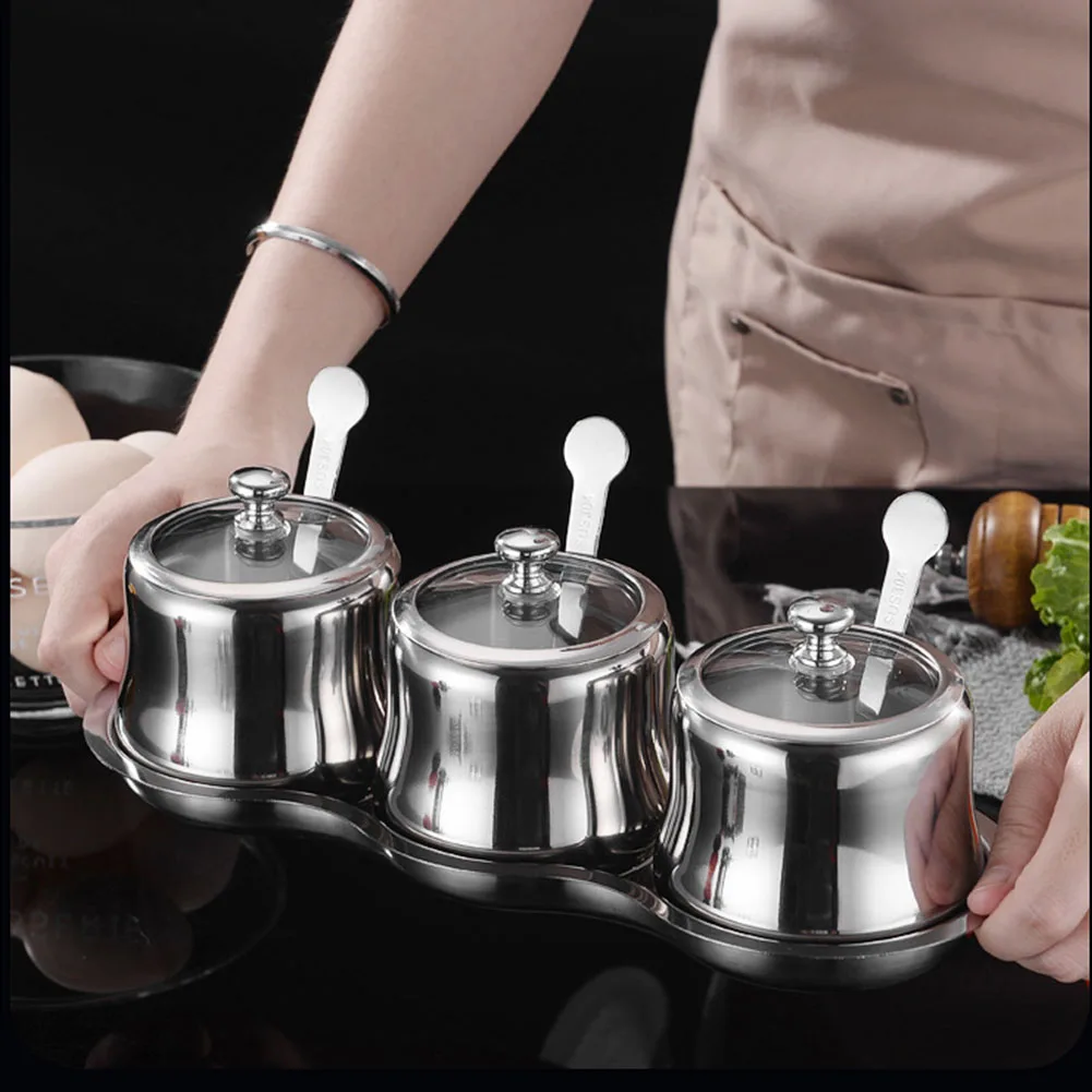 

3 шт., контейнер для хранения сахара и соли