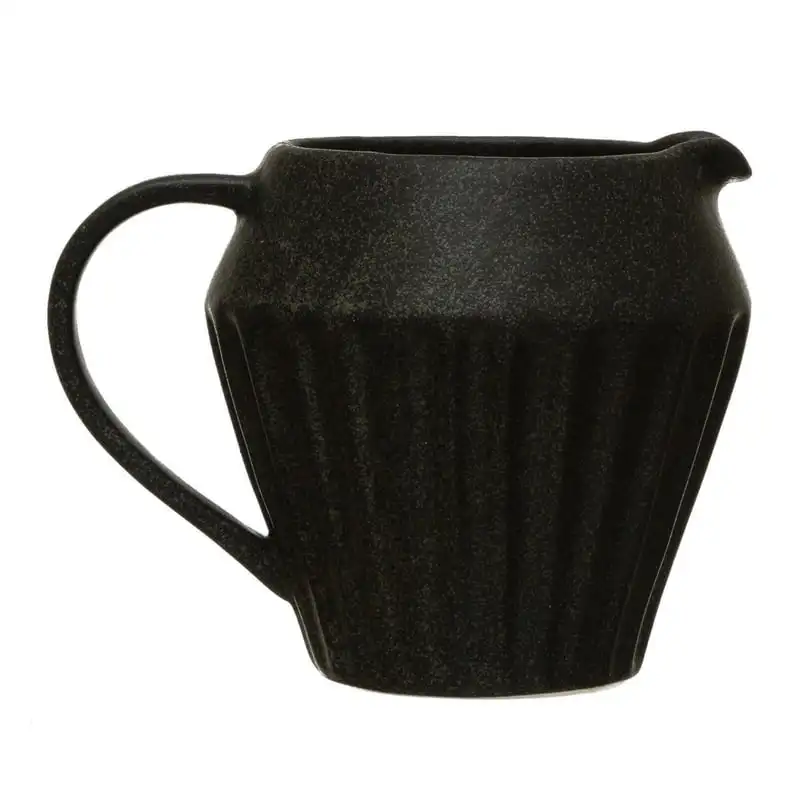 

oz. Stoneware Pitcher, Reactive Glaze, Matte Black Finish (Each One Will Vary) Beer accessories Plastic straws Straws reusable S