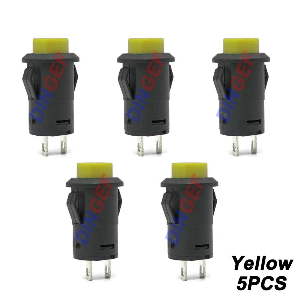 5 шт. кнопочные переключатели DS427 DS428 12 мм ВЫКЛ-ВКЛ кнопочный переключатель