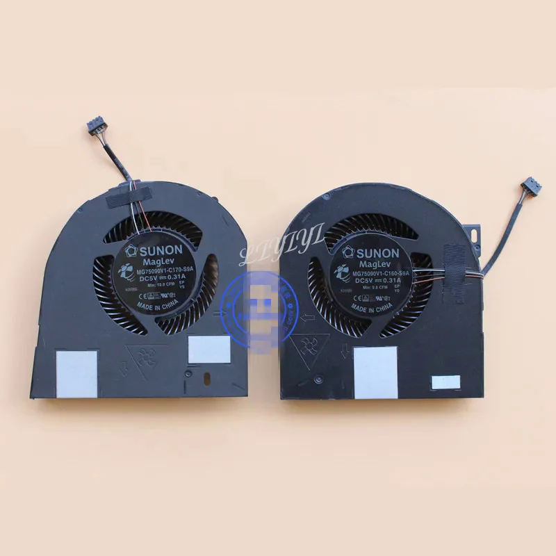 Новый охлаждающий вентилятор для процессора и графического радиатор DELL Precision 7530