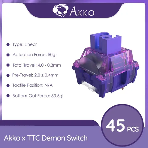 Линейный переключатель Akko x TTC Demon 50gf