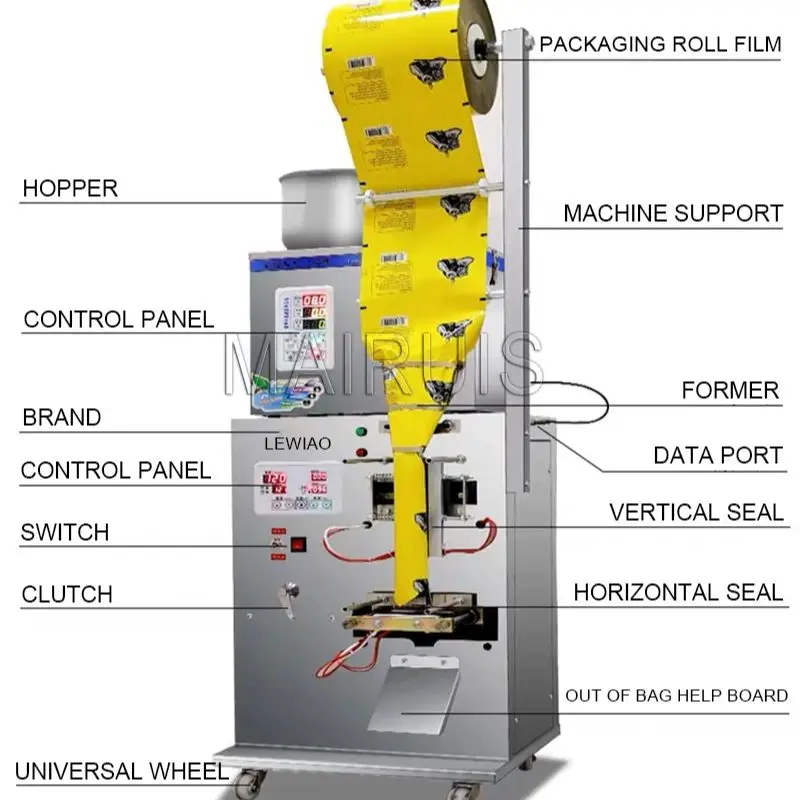 Многофункциональная упаковочная машина для порошков наполнения мешков в