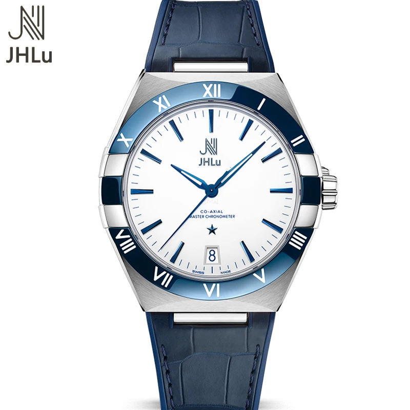 

JHLU оригинальные автоматические механические часы с созвездиями, повседневные модные мужские часы, высококлассный механизм, сапфировое стекло, циферблат 39 40 мм