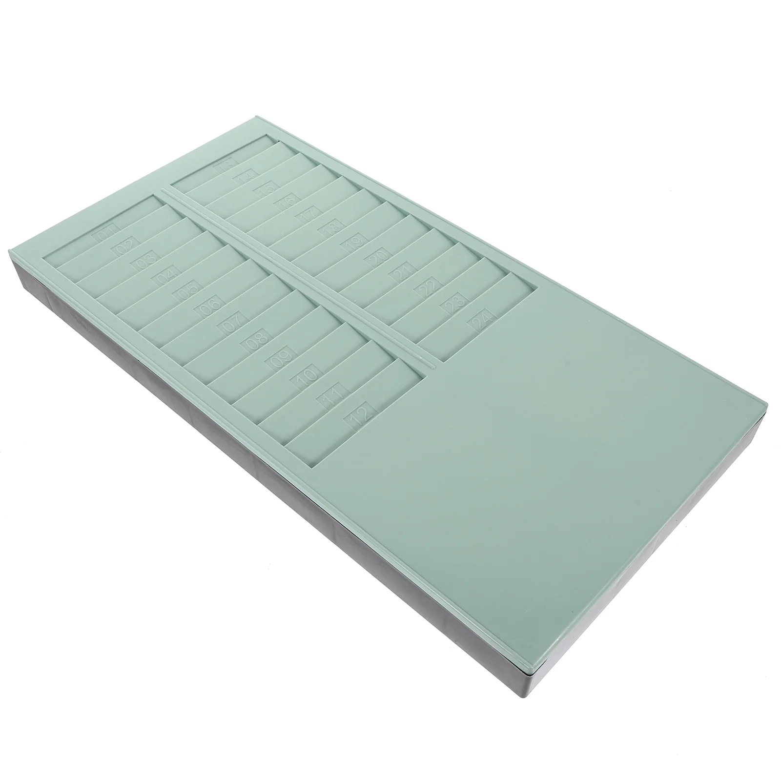 

Time Racks Retractable Time Holder with 24- Pockets Wall Mounted Cards Holder
