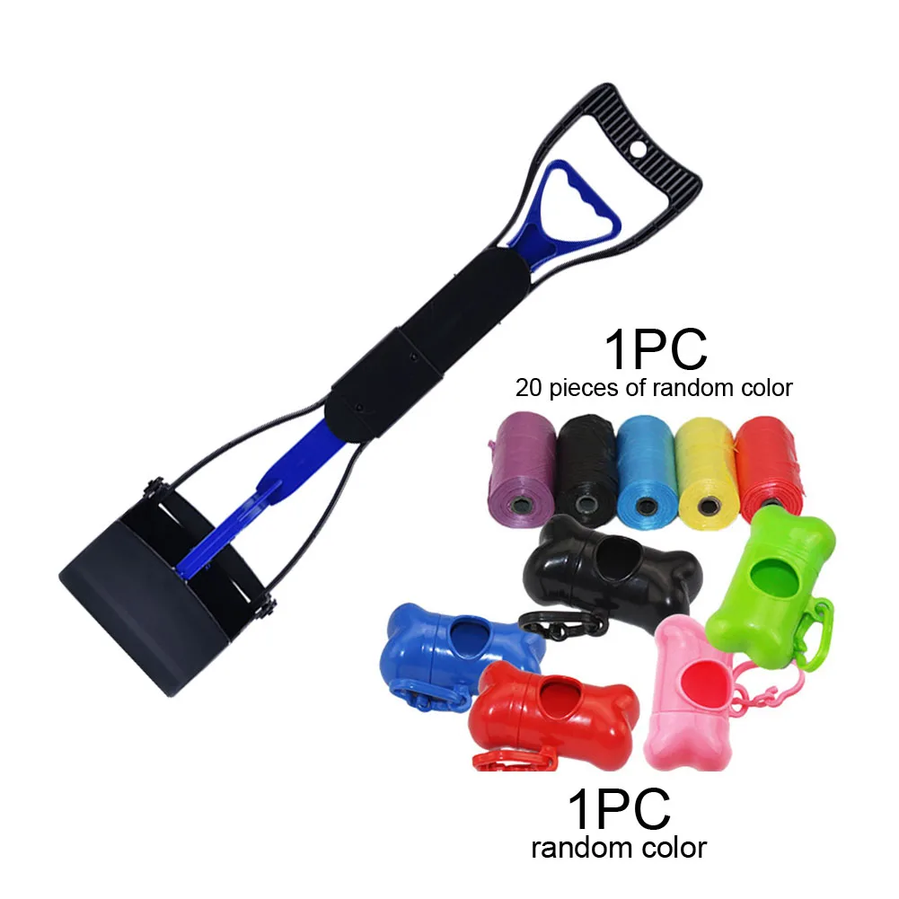 

Multifunction Dog Poop Scooper Cleaning Tools With Bag Attachment Animal Waste Shovel Portable Pick Up Ergonomic For Yard Grass