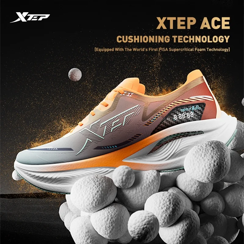 Xtep 160X 3.0 Pro Men Running Shoes Carbon Plate Professional Marathon PB Rebound Cushioning Sports Sneakers Male 978119110115