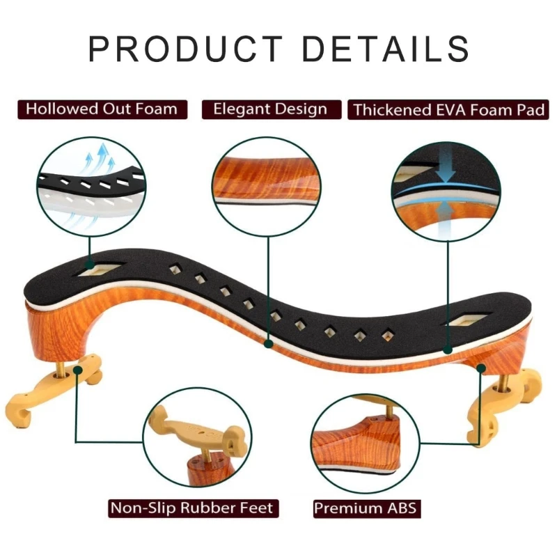 Мягкая подставка для скрипки регулируемый держатель сильный упрощающий