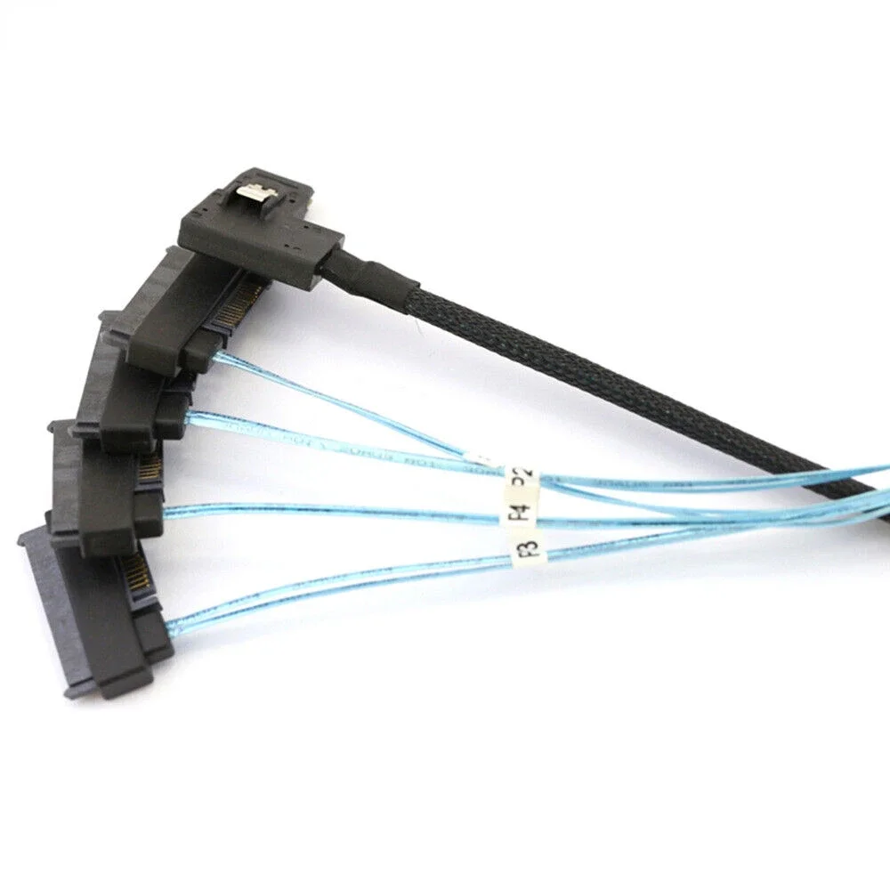 Высокоскоростной 4-портовый SAS SFF-8482 — MINI SFF-8087 правый для серверного подключения