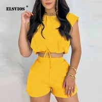 casual trend womens suit solid color short t shirt and straight pants 2 piece set new autumn summer fashion streetwear clothing