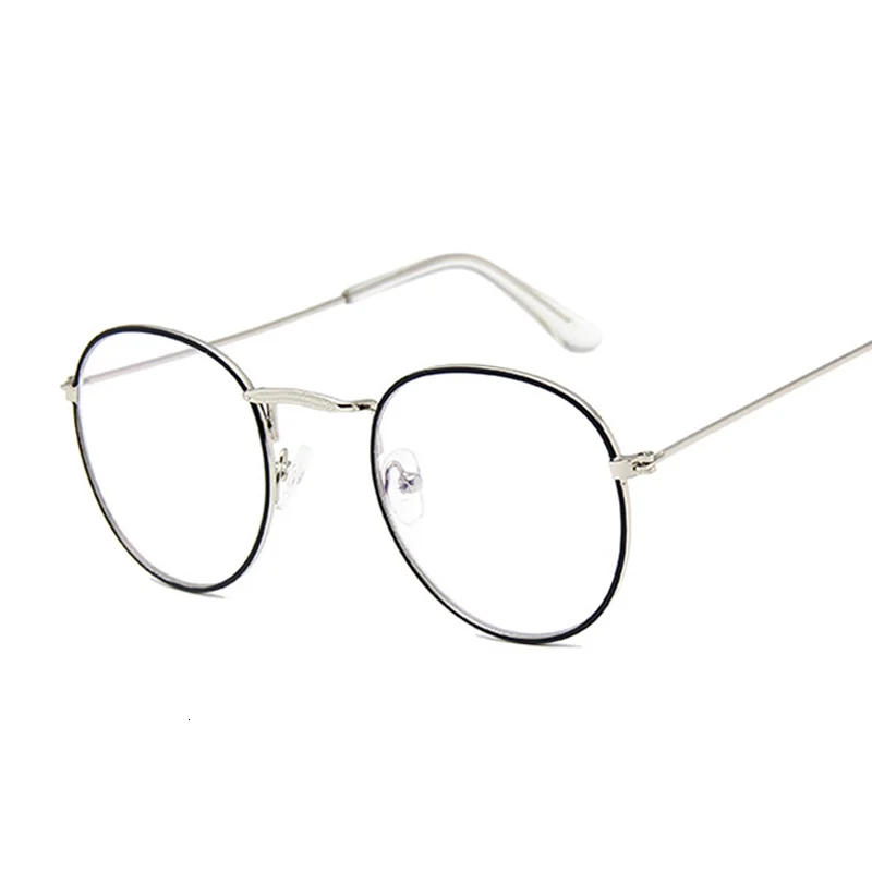 

New Vintage Round Glasses Frame Women Metal Small Circle Shape Eyewear Clear Optical Eyeglasses Transparent Lens Spectacle Gafas