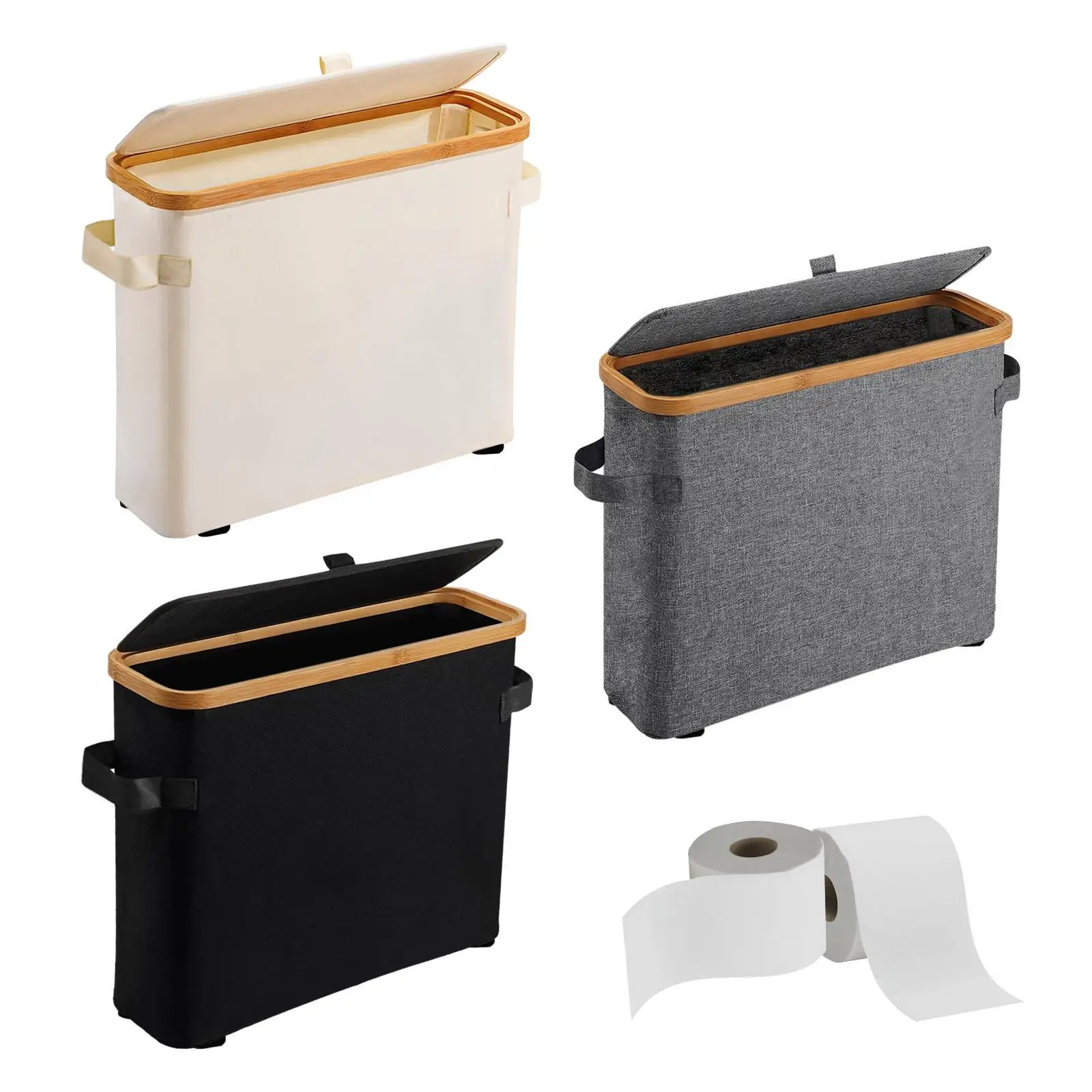 Бамбуковый ящик для хранения туалетной бумаги большой органайзер ванной комнаты