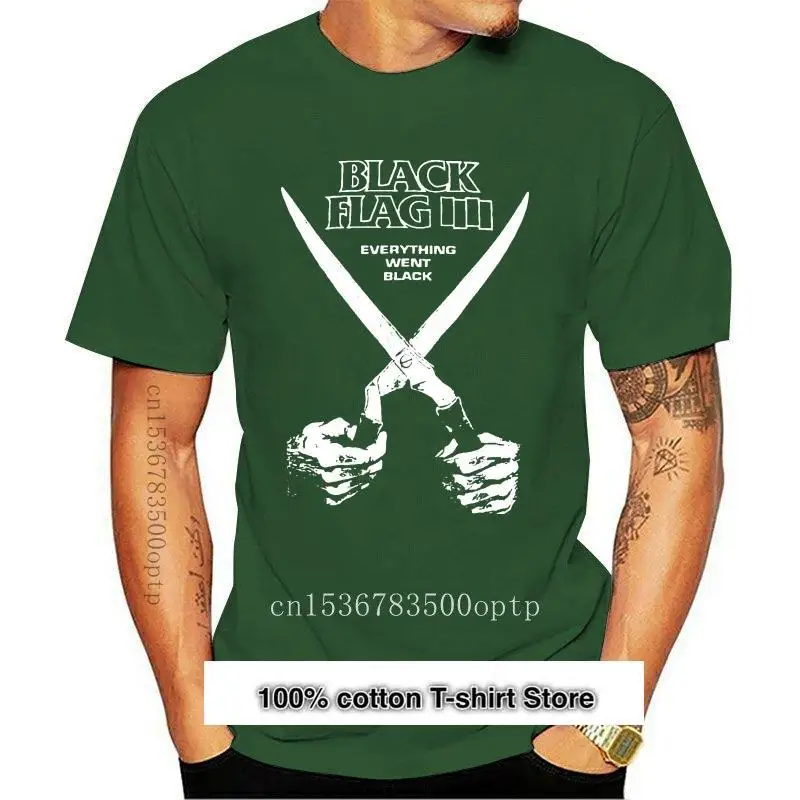 

Camiseta Vintage con bandera negra, Camiseta con estampado "Todo fue negro" S-5XL, reestampado