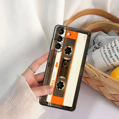Чехол для телефона в стиле ретро со старой кассетой и радио для Samsung Galaxy S24 S23 Ultra 5G S20 S21 FE S25 5G S22 Plus, винтажные чехлы, мягкий чехол
