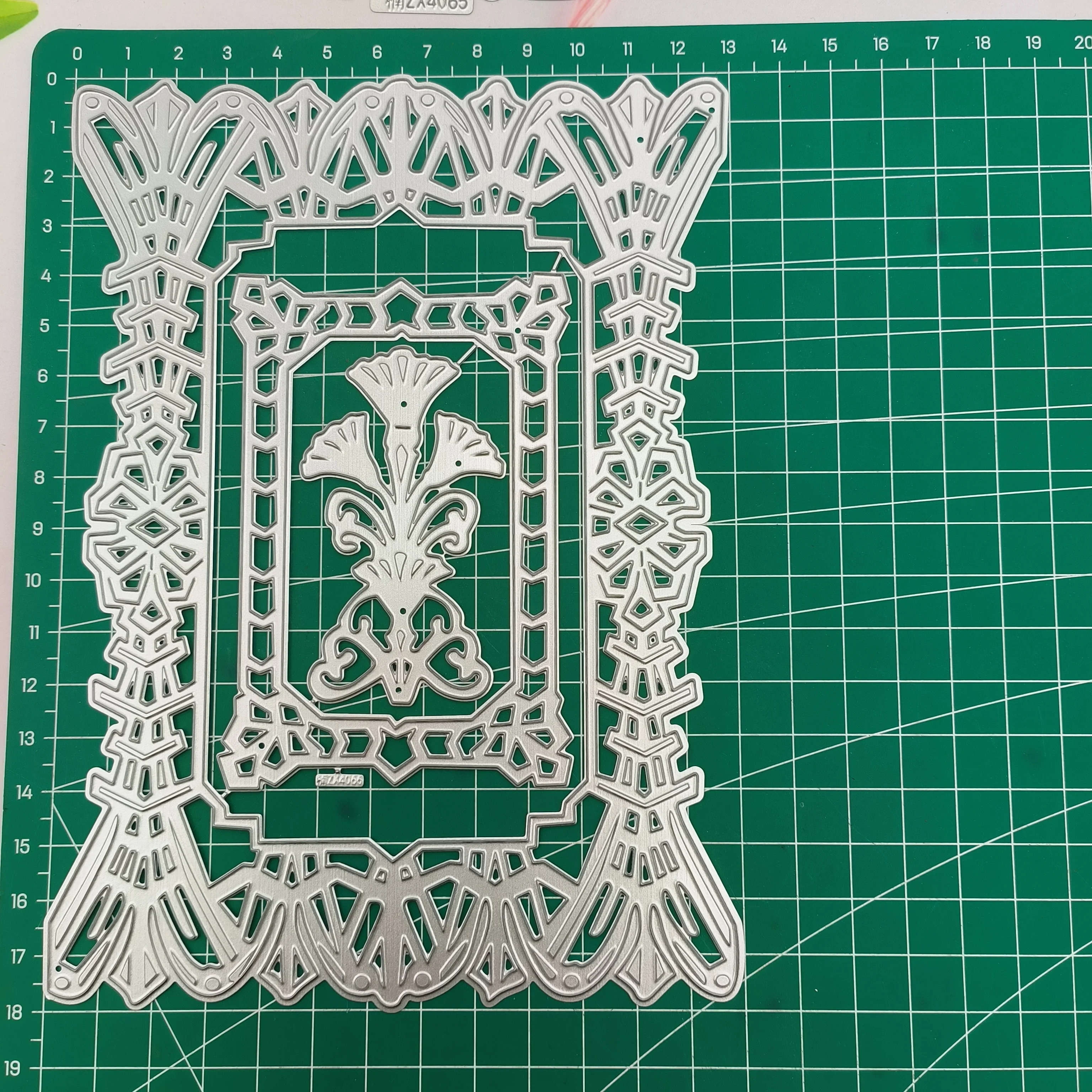 Прямоугольная форма с несколькими узорами снаружи, металлические Вырубные штампы для «сделай сам», скрапбукинг, ремесла, вырубные трафареты, изготовитель