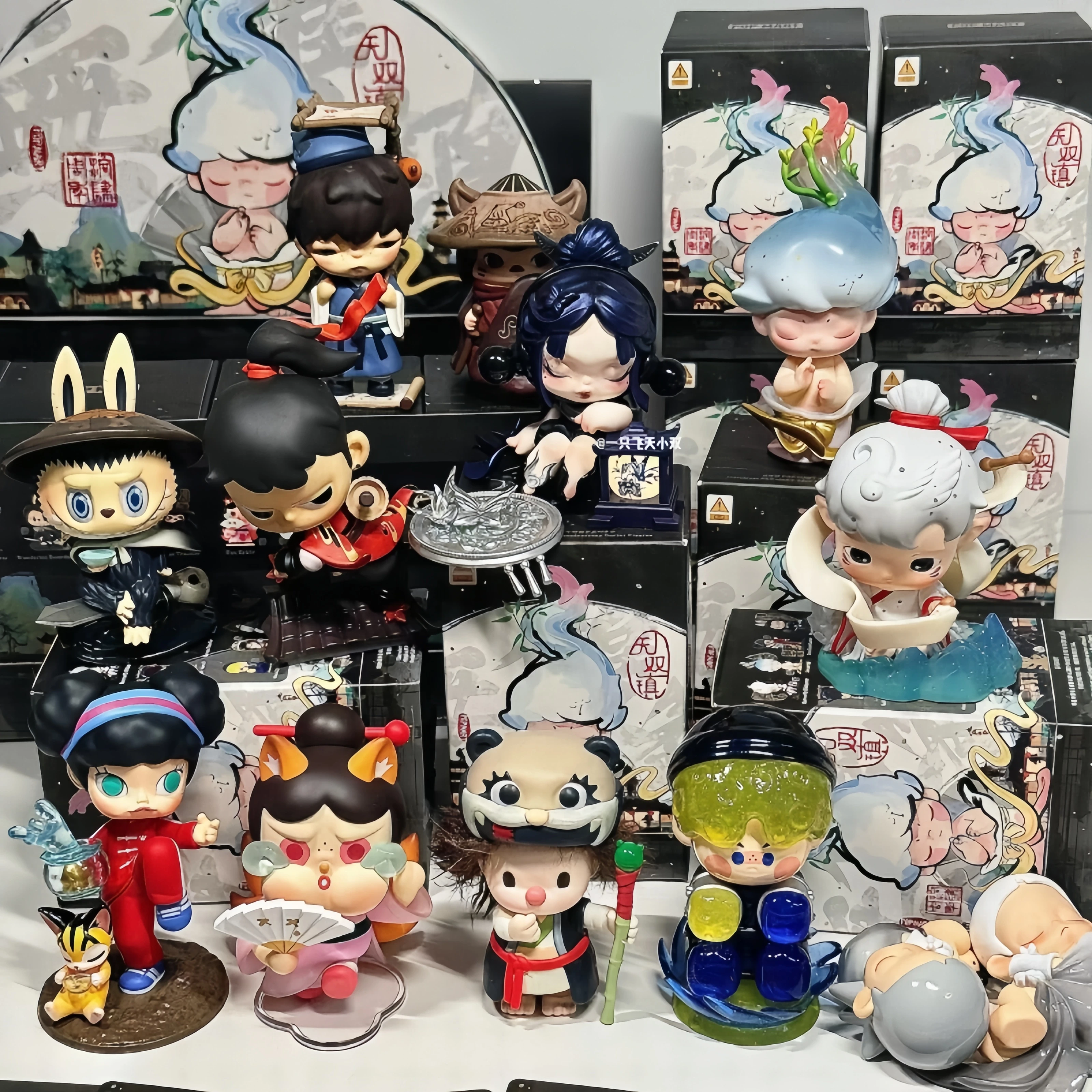 Оригинальный Skullpanda Labubu Dimoo Crybaby глухая коробка 14-я годовщина беспрецедентная