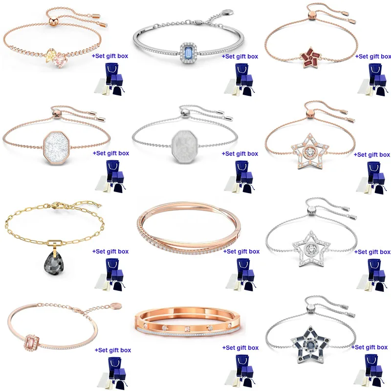 

SWA SL007 High Quality Bracelet with Luxury Fashion Crystal Jewelry Gift for Woman Free Shipping Wholesale