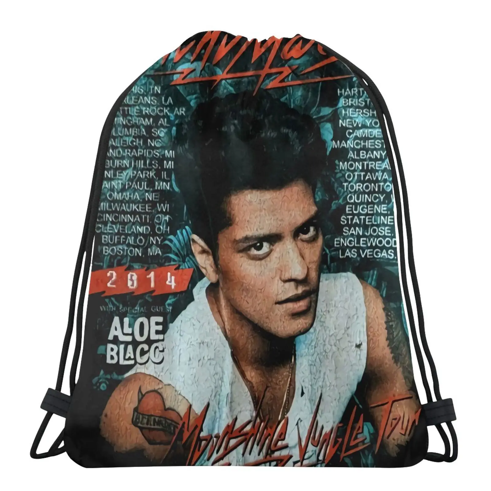 

2014 Bruno Mars Moonshine Jungle Your Bag Custom Bag Bags For Girls Waterproof Bag Packing Bag Shoes Bag Fabric Bags Bag Woman